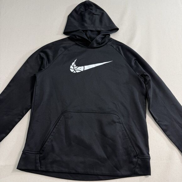 Nike Basketball Logo Black Hoodie Kids Size XL - Picture 4 of 9